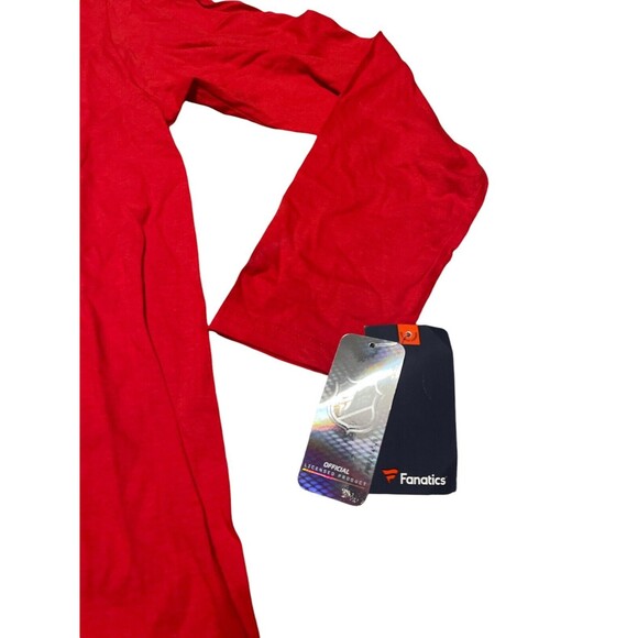 Men's Fanatics Red Detroit Red Wings Authentic  Long Sleeve T-shirt Large New - Picture 5 of 5